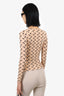 Marine Serre Tan/Black Crescent Top Size XS