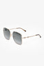 Gucci Gold Tone Square Framed Sunglasses