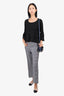 Stella McCartney Black Wool Ribbed Sweater Size 38