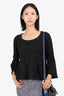 Stella McCartney Black Wool Ribbed Sweater Size 38