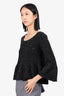 Stella McCartney Black Wool Ribbed Sweater Size 38