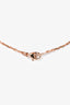 Hermès Rose Gold Tone/Taupe Enamel Mini Pop H Necklace