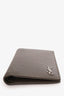 Saint Laurent Grey Grained Leather Tiny Cassandre Wallet