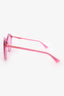 Gucci Pink Frame Round Sunglasses