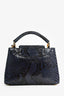 Louis Vuitton Navy Blue Python Leather Capucines BB Top Handle