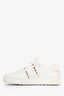 Valentino White Leather Rockstud Sneakers Size 36.5