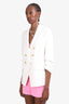 Veronica Beard White Gold Button Blazer Est. Size M