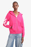 Off-White Pink Arrow Graphic Zip-up Hoodie Size 12 Kids