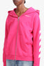 Off-White Pink Arrow Graphic Zip-up Hoodie Size 12 Kids