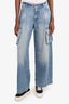 DL1961 Blue Denim Wide Leg Cargo Jeans Size 26