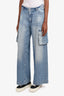 DL1961 Blue Denim Wide Leg Cargo Jeans Size 26