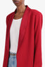 Alice & Olivia Red Open Blazer Size S
