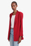 Alice & Olivia Red Open Blazer Size S