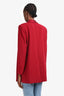 Alice & Olivia Red Open Blazer Size S