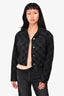 Louis Vuitton Damier Graphite Cropped Denim Jacket Size 34
