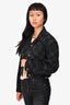 Louis Vuitton Damier Graphite Cropped Denim Jacket Size 34