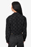 Louis Vuitton Damier Graphite Cropped Denim Jacket Size 34