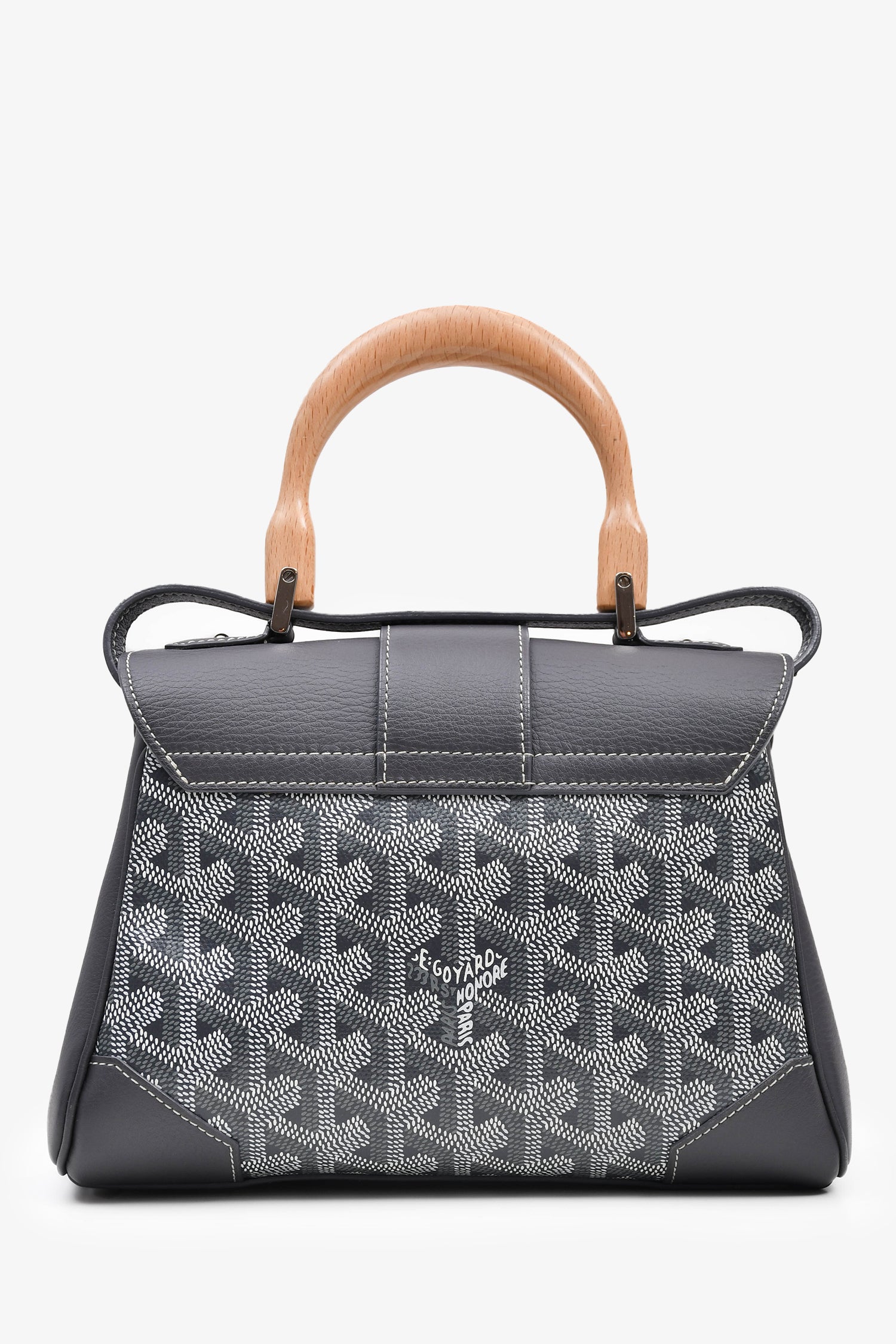 Goyard Grey Goyardine Canvas/Leather Saigon Mini Bag – Mine Yours
