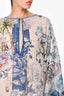 Etro Blue Silk Patterned Beach Cover-Up Size 42