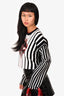 Opening Ceremony Black/White Striped Cropped Top Size XS