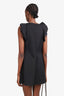 Giamba Black Ruffle Sleeveless Mini Dress Size XS