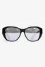 Saint Laurent Black Geometric Reflective Lens Sunglasses