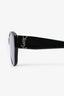 Saint Laurent Black Geometric Reflective Lens Sunglasses