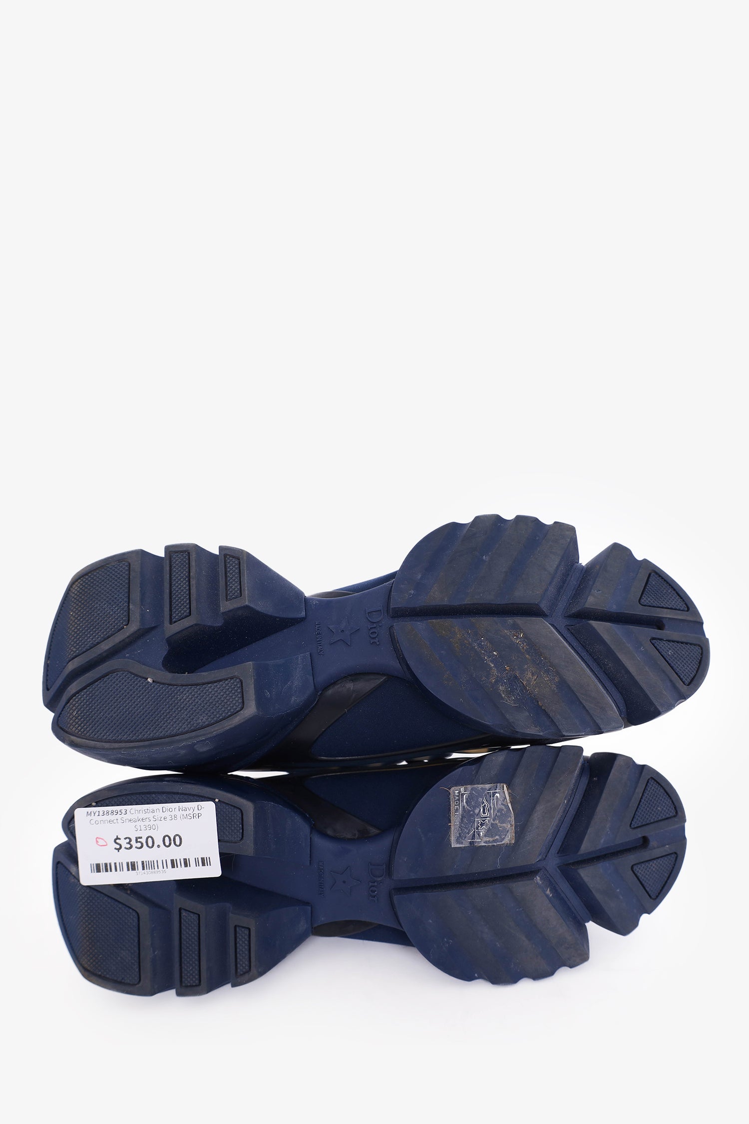 Christian Dior Navy D-Connect Sneakers Size 38 – Mine & Yours