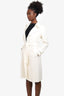 Theory White Belted Trench Coat Size S