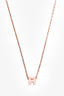 Hermès Rose Gold Toned Mini Pink H Pop Necklace