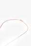 Hermès Rose Gold Toned Mini Pink H Pop Necklace