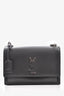 Saint Laurent 2017 Grey Leather Medium Sunset Crossbody (As Is)