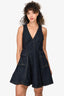 Carven Dark Blue Denim Sleeveless Dress Size 38
