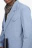 Bottega Veneta Blue Stretch Nylon Blazer Size 46 Mens