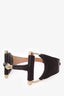 Gucci Brown Calfskin Horsebit Wide Belt Size 65