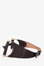Gucci Brown Calfskin Horsebit Wide Belt Size 65