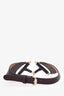 Gucci Brown Calfskin Horsebit Wide Belt Size 65