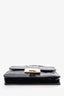 Jimmy Choo Black Crocodile Embossed Leather Rebel Crossbody Bag