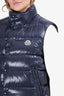 Moncler Navy Quilted Puffer Vest Size 3 Mens