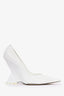 The Attico White Leather Pointed Heels Size 40 (As Is)