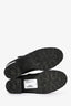 Pre-Loved Chanel™ Black Patent Leather/Tweed Cap Toe Ankle Boots Size 36.5