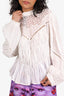 Isabel Marant White Crochet Lace Detail Top Size 36