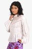 Isabel Marant White Crochet Lace Detail Top Size 36