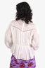 Isabel Marant White Crochet Lace Detail Top Size 36