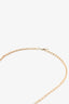 Pre-Loved Chanel™ 2022 Gold Toned Bubble Round CC Pendant Necklace