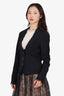 Moschino Jeans Black Lace-trimmed Blazer Size 8