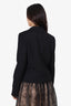 Moschino Jeans Black Lace-trimmed Blazer Size 8
