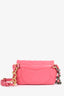 Pre-Loved Chanel™ 2019 Pink Lambskin 19 2-Tone Chain Belt Bag