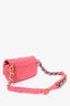 Pre-Loved Chanel™ 2019 Pink Lambskin 19 2-Tone Chain Belt Bag