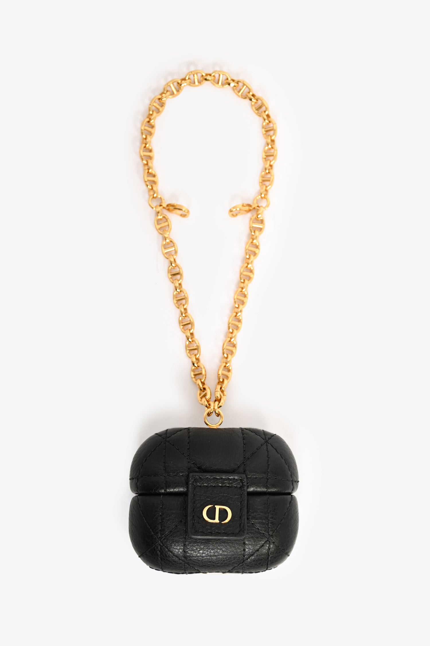 Christian Dior Black Leather Cannage Caro Airpods Case – Mine & Yours